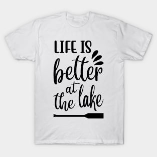 Less Talk More Fishing - Gift For Fishing Lovers, Fisherman - Black And White Simple Font T-Shirt